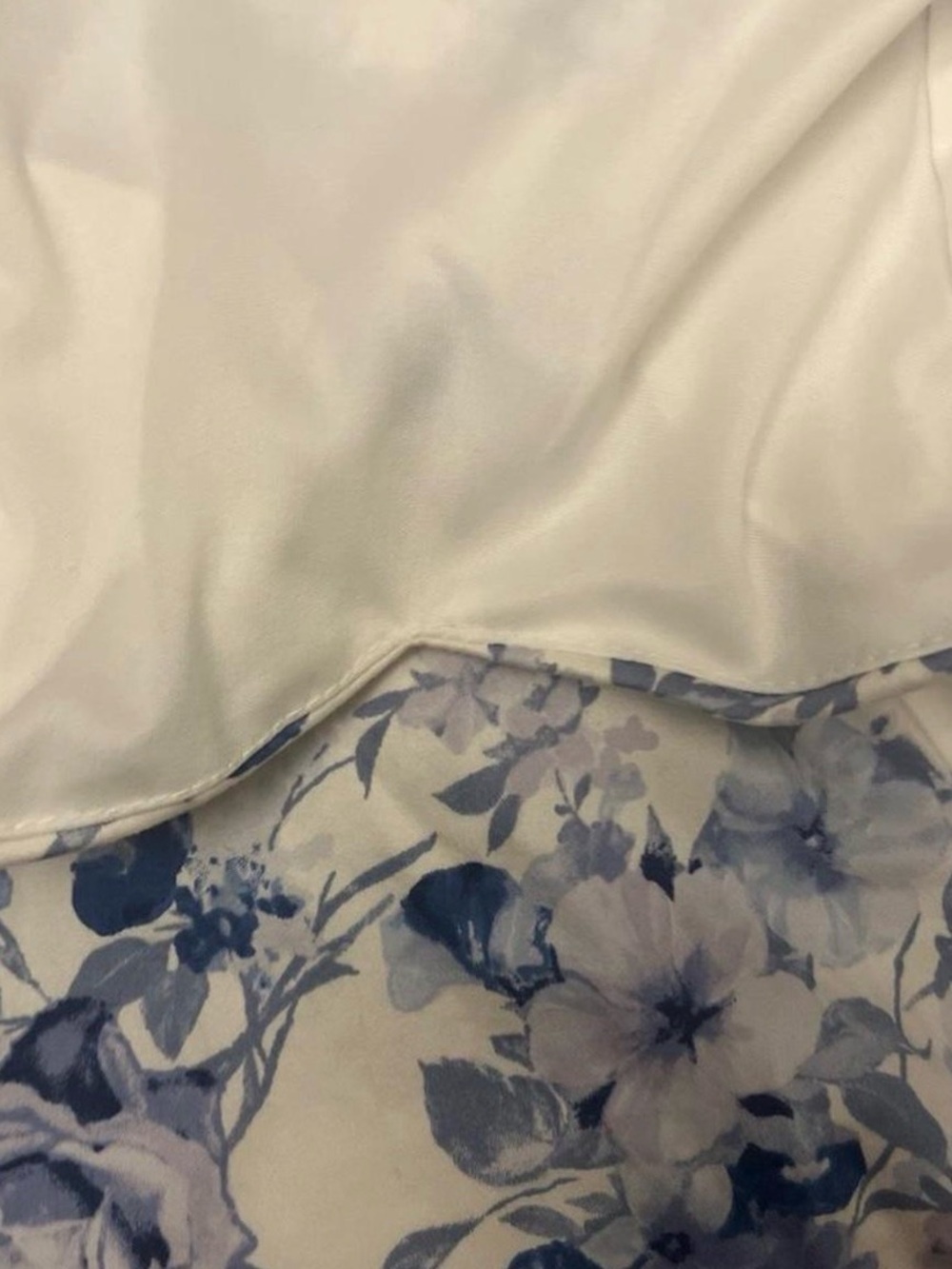 Mystic Strapless White and Blue Floral Bodycon Dress Women’s Size S Built in Bra - Picture 8 of 8